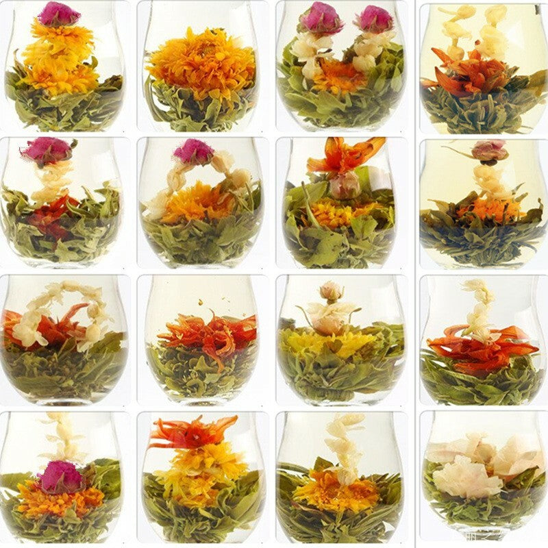20 Pcs Chinese Blooming Flower Tea Handmade Herbal Tea Balls