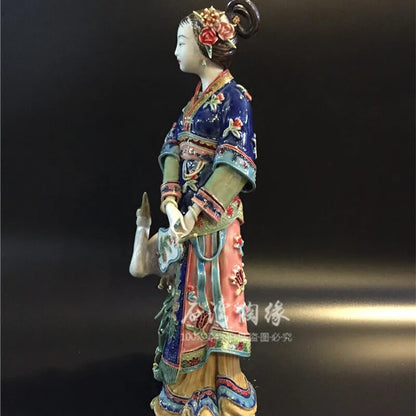 Chinese Style Decor Ceramic Craft Home Decoration Classical Enamel Beautiful