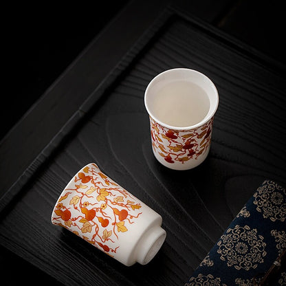 60ml Porcelain Tea Cup Fragrance Smelling Cup Handmade Chinese Kungfu Master Cup