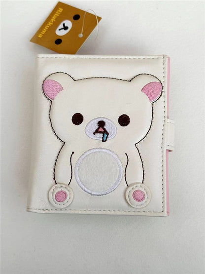 Cute Wallet Purse Synthetic Leather Card Holder Short Money Bag Clips 11*10*3 CM