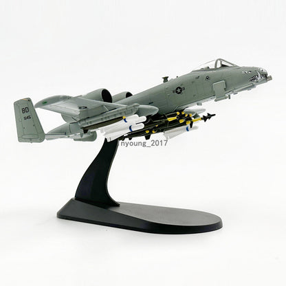 1:100 A-10 Thunderbolt II Warthog Attach Plane Model Diecast Fighter Aircraft