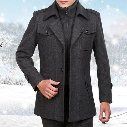 Autumn Winter Men Wool Coat Coat Wool Coat Male Casual Overcoat Clothing