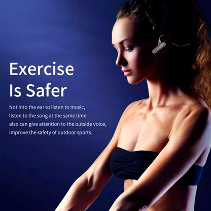Bone Conduction Headphones Bluetooth 5.0 Wireless Earbuds Outdoor Sport Headset