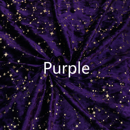 Shiny Star Velvet Fabric Material for Dress Cloth Craft Upholstery 145*100cm Sew