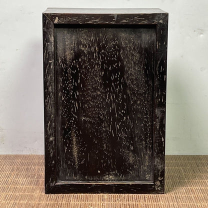 Sandalwood Jewelry Box 15×10×7cm Dragon Inlay Gem Vintage Slide Box