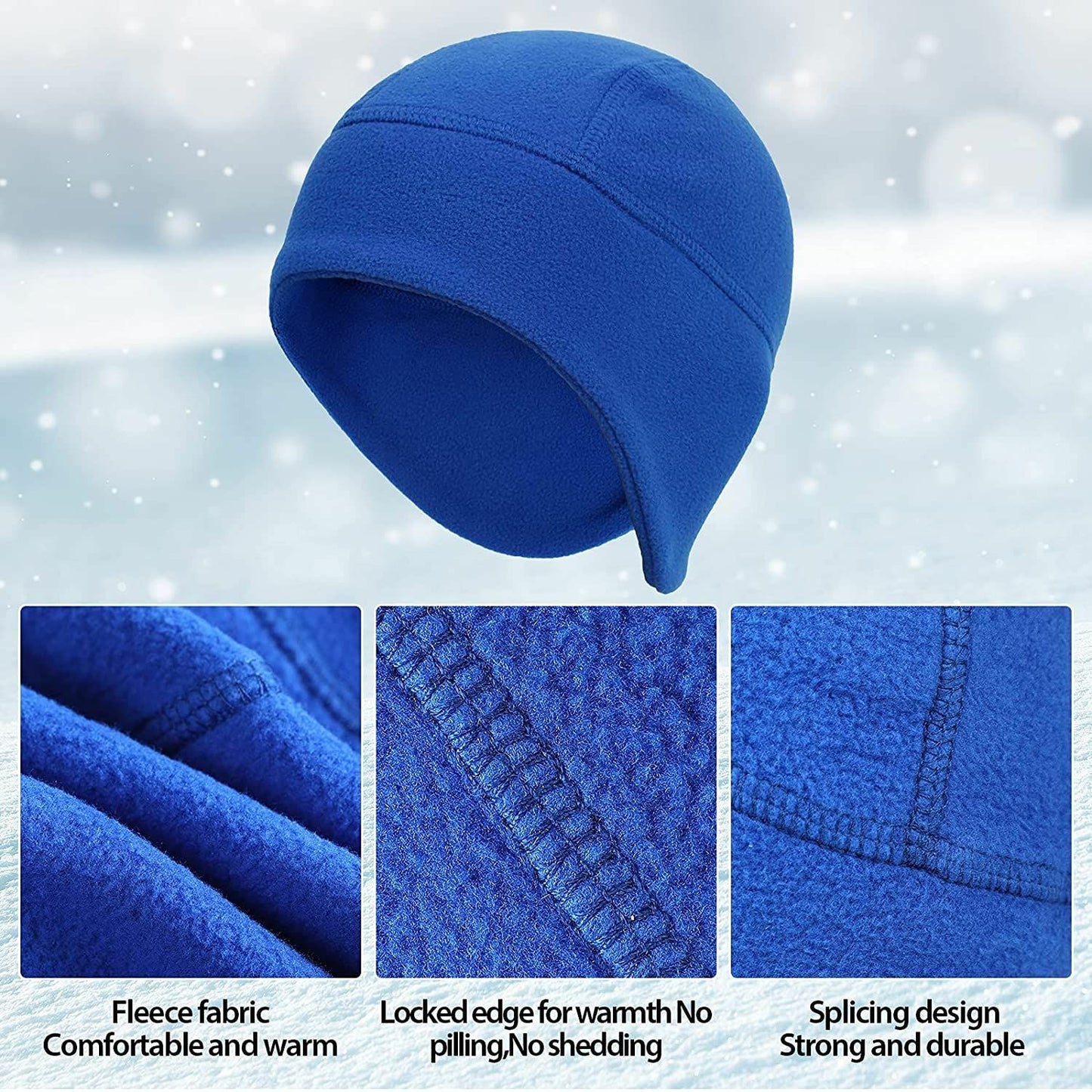 Polar Fleece Cap Winter Warm Outdoor Sport Skiing Cycling Windproof Soft Beanie