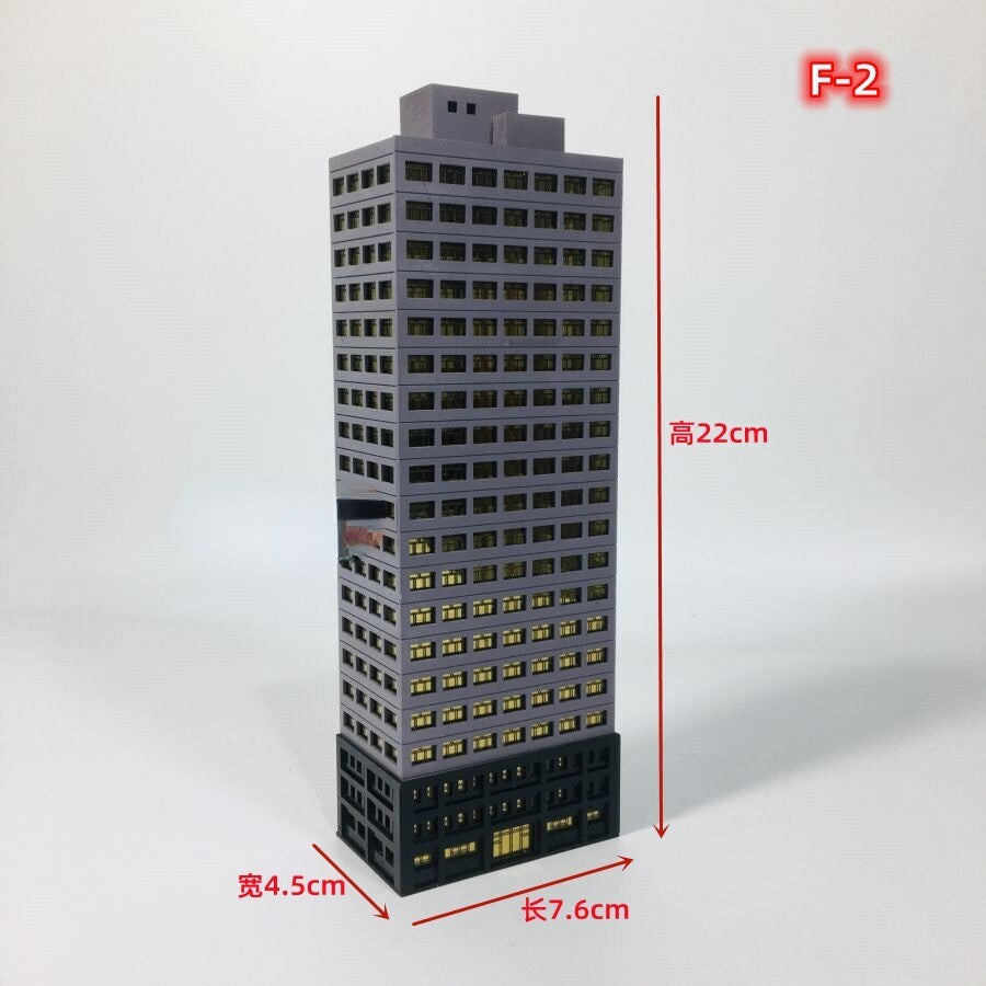 City HighHouse 1:300 Architectural Model Skyscraper Scene Building Model
