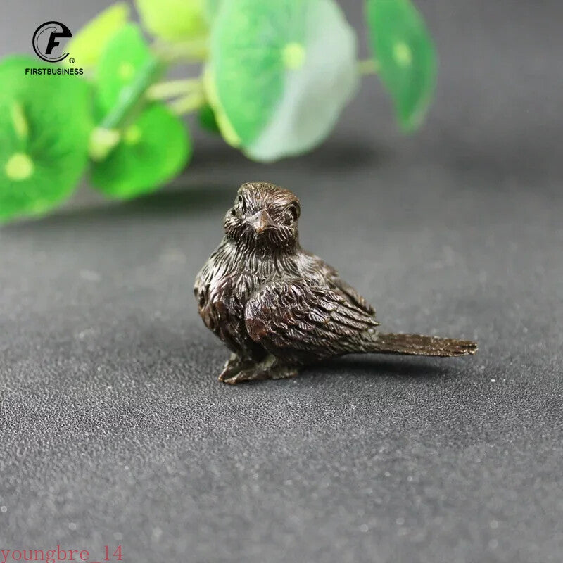 Statue Bronze Tea Pet Table Home Decoration Retro Craft Handmade Collection