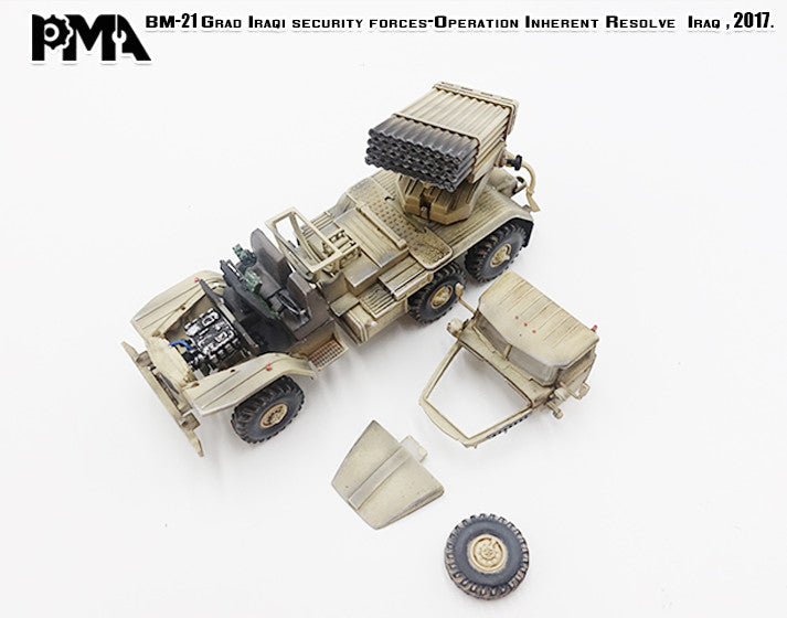1:72 PMA BM-21GRAD IRAQI 2017 MISSILE LAUNCHER DIECAST Armor MODEL Collection