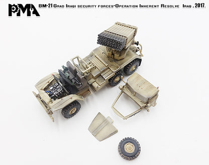 1:72 PMA BM-21GRAD IRAQI 2017 MISSILE LAUNCHER DIECAST Armor MODEL Collection