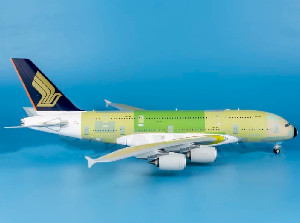 1:200 37CM JC Wings SINGAPORE AIRLINES AIRBUS A380 Aircraft Diecast Plane Model