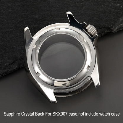 33mm Transparent Sapphire Glass Case Back Cover For Seiko SKX007 SKX009 SKX173*