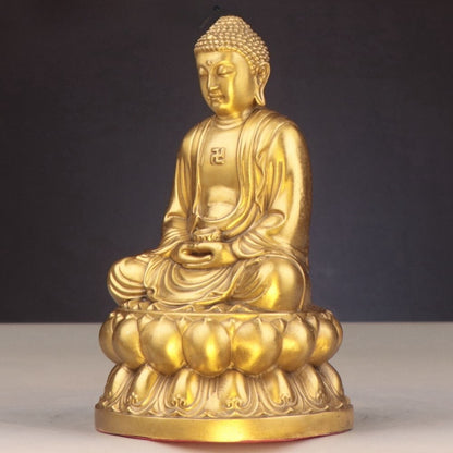 8" 20cm New Copper Sakyamuni Buddha Statue Gautama Buddha Tathagata