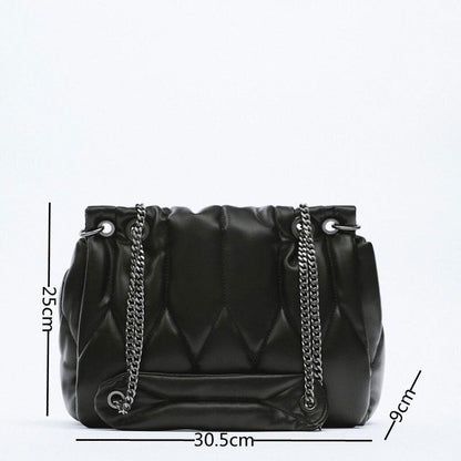 Bag High Quality Leather Chain Messenger Bag Handbag Bag Ladies Bucket Bag 1 PC