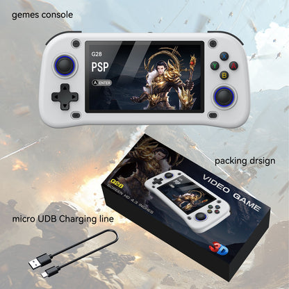G28 Portable Handheld Video Game Console with 4.3 Inch HD Screen Built-in 20000+