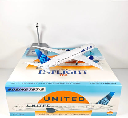 1:200 InFlight UNITED Boeing 787-9 N29981 Passenger Airplane Diecast Plane Model