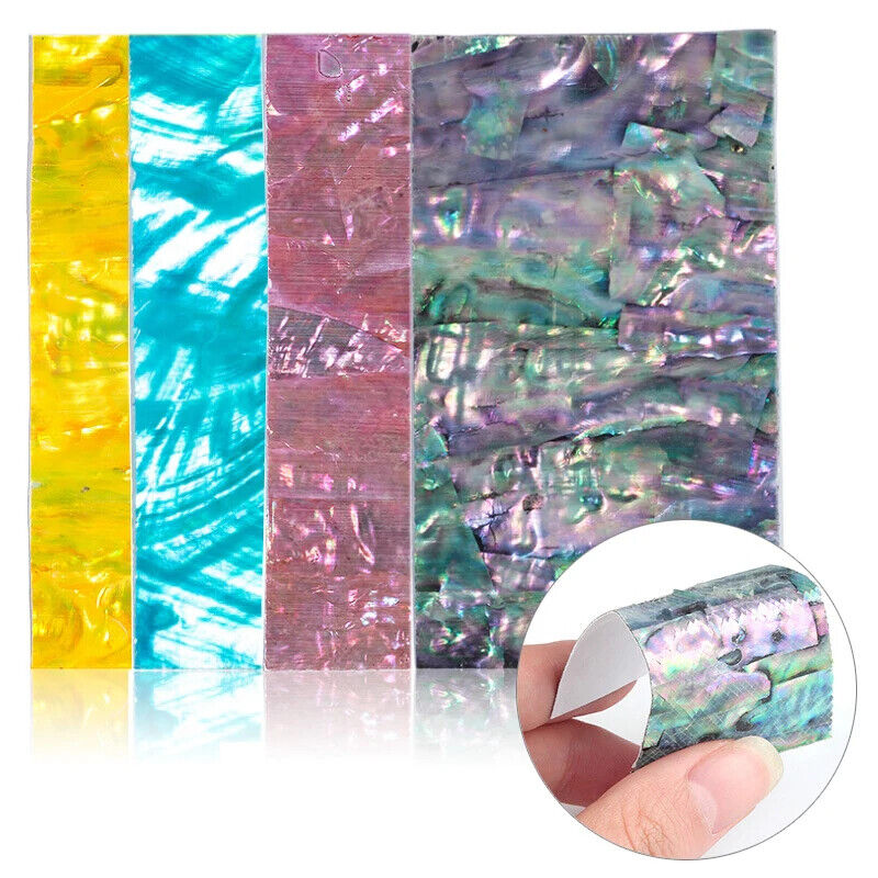 Nail Art Tool 3D Abalone Shell Slice Sticker Flakes Adhesive Decals DIY Manicure