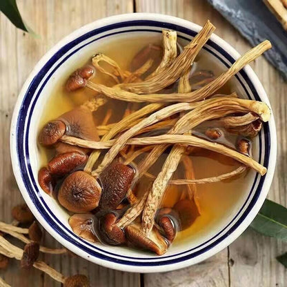 Tea Tree Mushrooms agrocybe cylindracea Dried Mushrooms Kitchen Food 茶树菇 500g