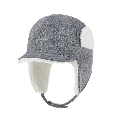 Women Winter Hats Faux Leather Wind-Proof Thick Warm Fleece Lining Baseball Caps