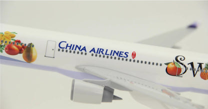 1:200 33CM RISESOON CHINA AIRLINES AIRBUS A330-300 Airplane ABS Plastic Model