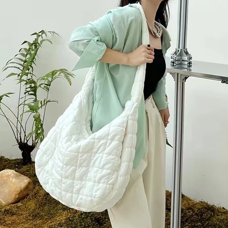 Casual Padded Women Handbag Shoulder Crossbody Bags Underarm Bag Purses