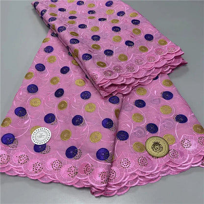 5 yard Swiss lace latest heavy beaded Embroidery 100% lace popular