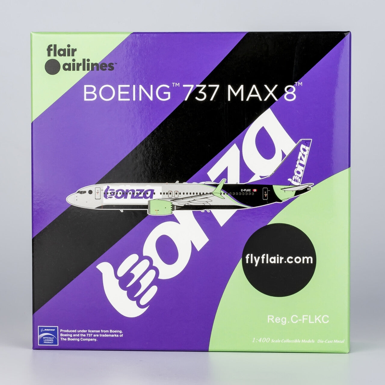 1:400 NG Model Flair Airlines BOEING 737 MAX 8 Airplane Diecast Aircraft Model
