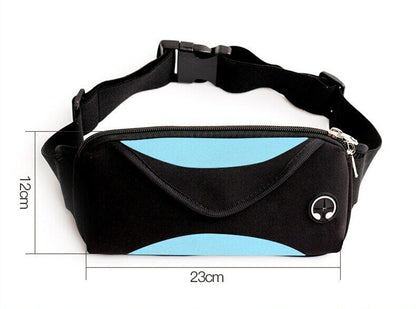 Waterproof Fanny Pack Men/women's Waist Pack Male Pouch Unisex Waist Bag Zip Bag