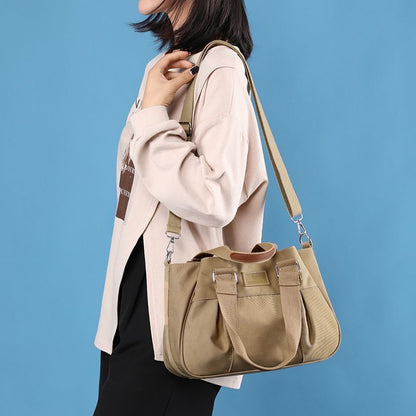 Handbag Waterproof Oxford Tote Nylon Shoulder Bag Large Top-handle Messenger Bag