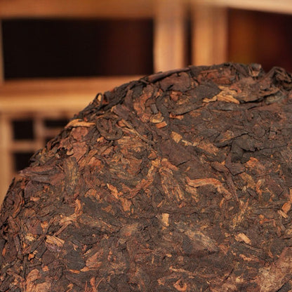 357g Ripe Pu'er Tea Cake Bingdao Laopuer Ancient Tree Yunnan Compressed Tea
