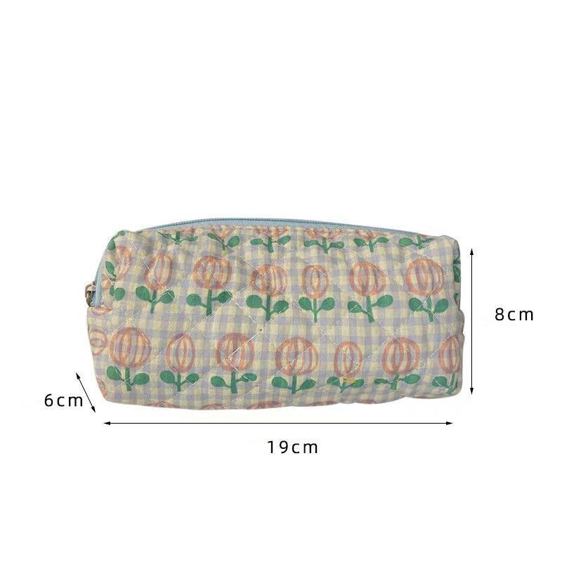 Floral Travel Cosmetic Lipstick Storage Bag Makeup Handbags Wallet Pencil Case