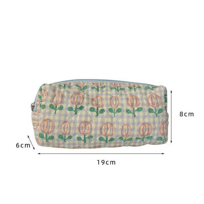 Floral Travel Cosmetic Lipstick Storage Bag Makeup Handbags Wallet Pencil Case