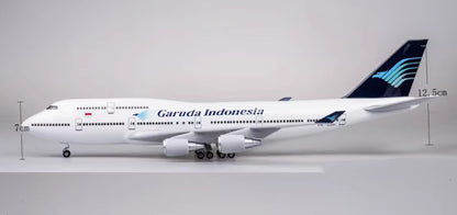 1:150 47CM Garuda Indonesia BOEING 747-400 Airplane Landing Gear Resin Model