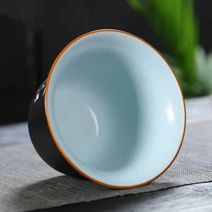 160ml Kungfu Tea Cup Ceramic Tea Bowl Gaiwan Tea Set Tea Ceremony Accessories