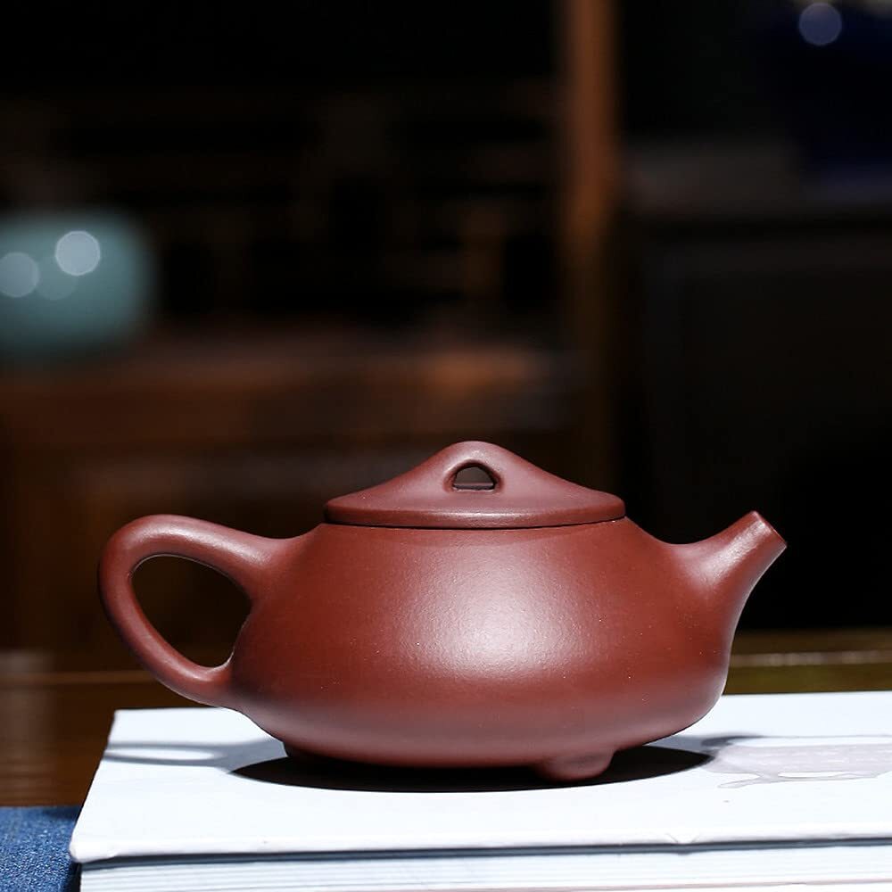 280ml Chinese Purple Clay Lotus Bird Pattern Teapot Kung Fu Tea