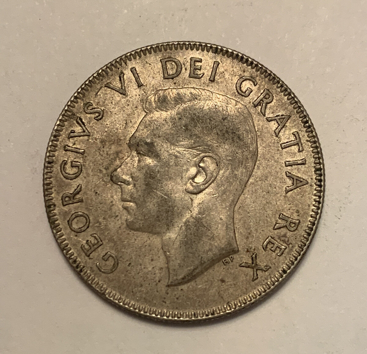 1949 SILVER CANADA 50 CENTS COIN KING GEORGE VI UK ROYAL OLD MONEY SILVER COIN
