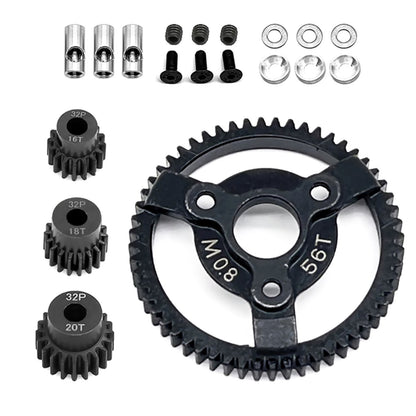 0.8M 32P Spur Gear 56T+16T+18T+20T For Traxxas Slash 2WD VXL XL-5 Bandit 1/10 F
