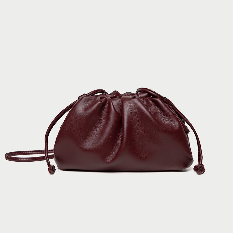 Polyester Pouch Dumpling Cross body Bag Cloud Handbag Soft Clutch Shoulder Purse