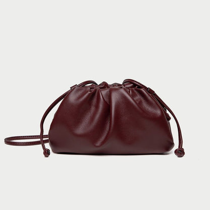 Polyester Pouch Dumpling Cross body Bag Cloud Handbag Soft Clutch Shoulder Purse