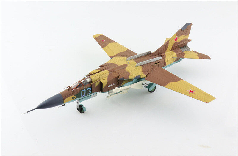 HOBBY MASTER MIG-23MLD Blue 03 Soviet Air Force Bagram Afghanistan 1:72 MODEL