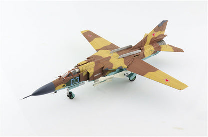HOBBY MASTER MIG-23MLD Blue 03 Soviet Air Force Bagram Afghanistan 1:72 MODEL