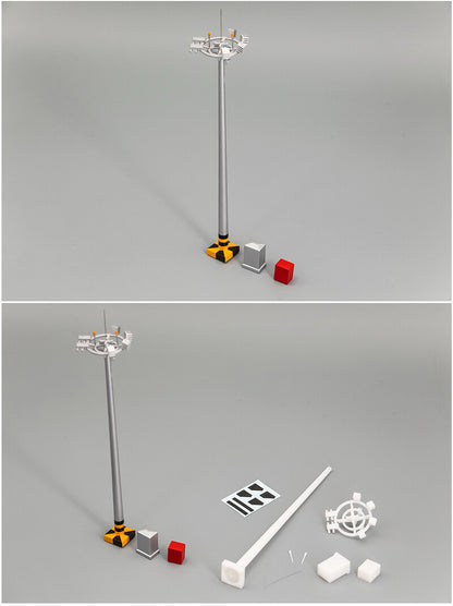 Civil Aviation Airport Lights High Mast Lights Model Cute Version 3D Print KIT