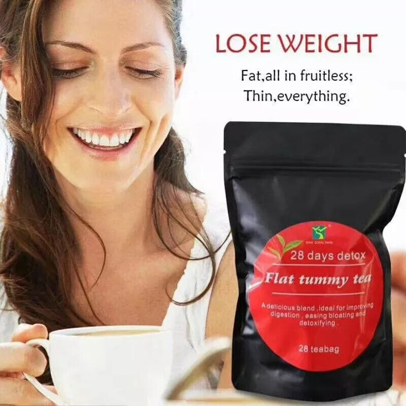 28 Day slim Weight Loss Detox Teabags private label Flat Tummy Slimming Tea3g*28