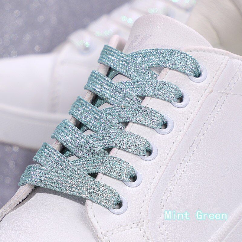 Shoelaces Colorful Sparkling Flat Athletic Sneakers Shoes Boot Strings 100-160cm