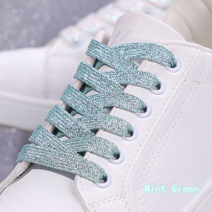 Shoelaces Colorful Sparkling Flat Athletic Sneakers Shoes Boot Strings 100-160cm
