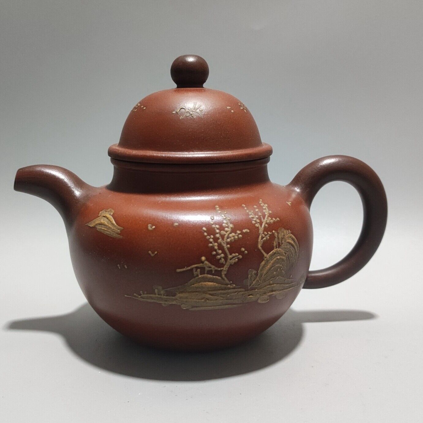 Vintage Chinese Yixing Purple Clay Teapot Zisha Ceremony Exquisite Teaware Art