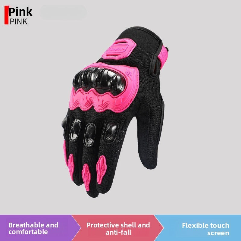 Motorcycle riding gloves, anti fall road motorcycle touch screen 3D gloves