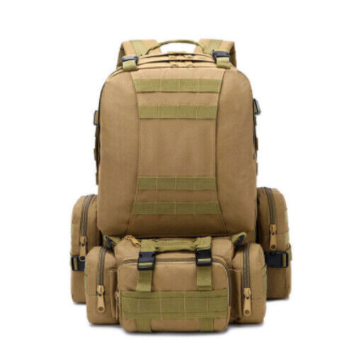 Tactical Backpack Mens Sport Bag Outdoor Hiking Climbing Army Rucksack