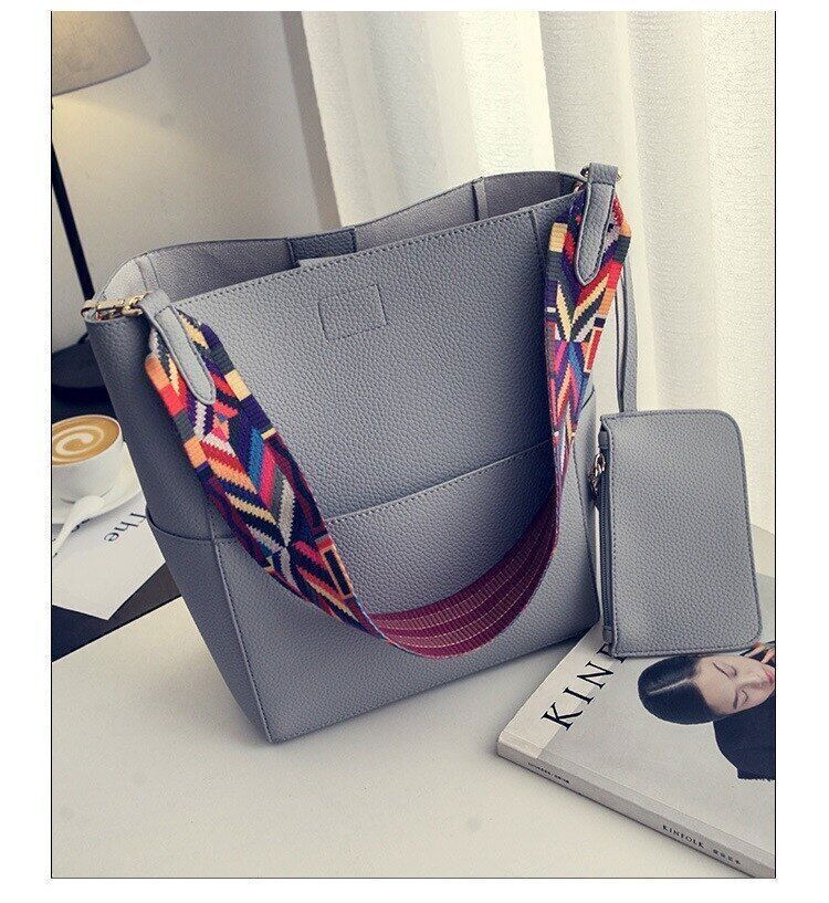 Women Handbag Purse Shoulder Bag PU Crossbody Bags Big Totes