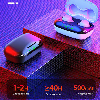 Bluetooth True Wireless Earbuds Earphone Headset Headphone Stereo Waterproof